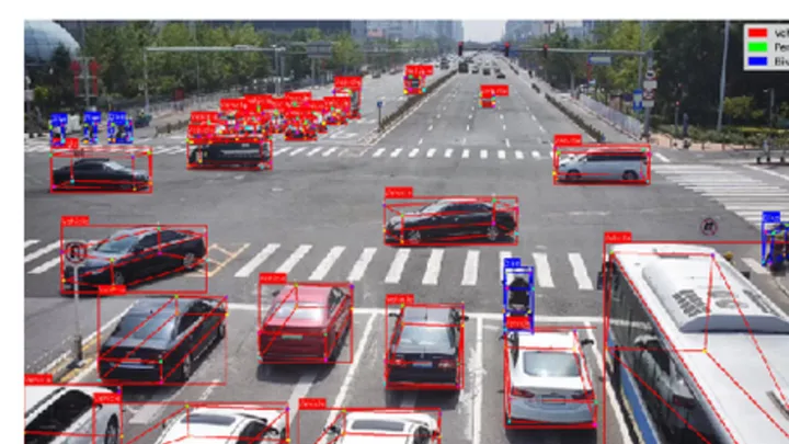 UrbanOmniView examples across urban camera viewpoints