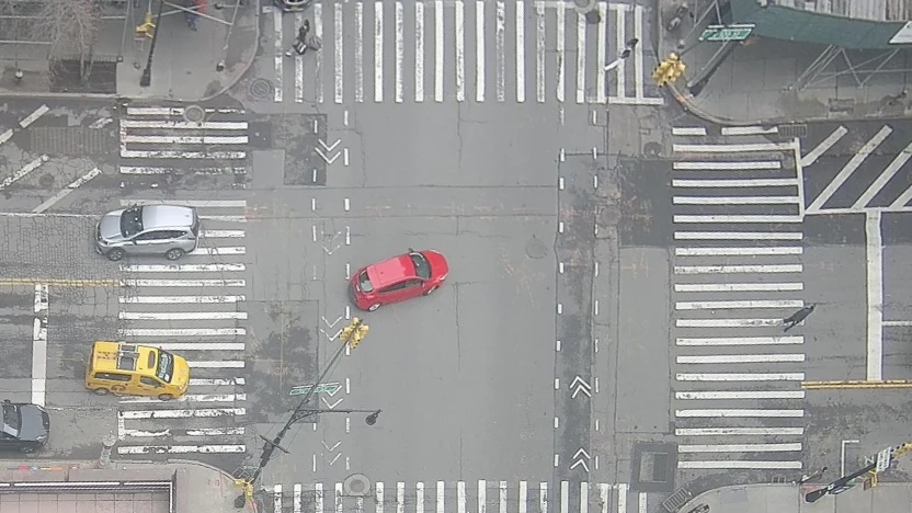 Constellation Dataset: Benchmarking High-Altitude Object Detection for an Urban Intersection