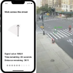Towards Street Camera-based Outdoor Navigation for Blind Pedestrians